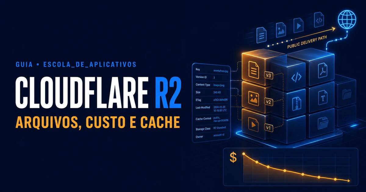 Cloudflare R2: arquivos, custo e cache para produtos reais