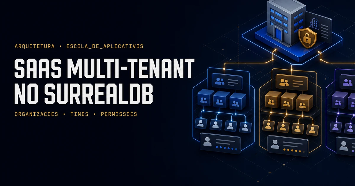 SaaS multi-tenant no SurrealDB: organizações, times e permissões