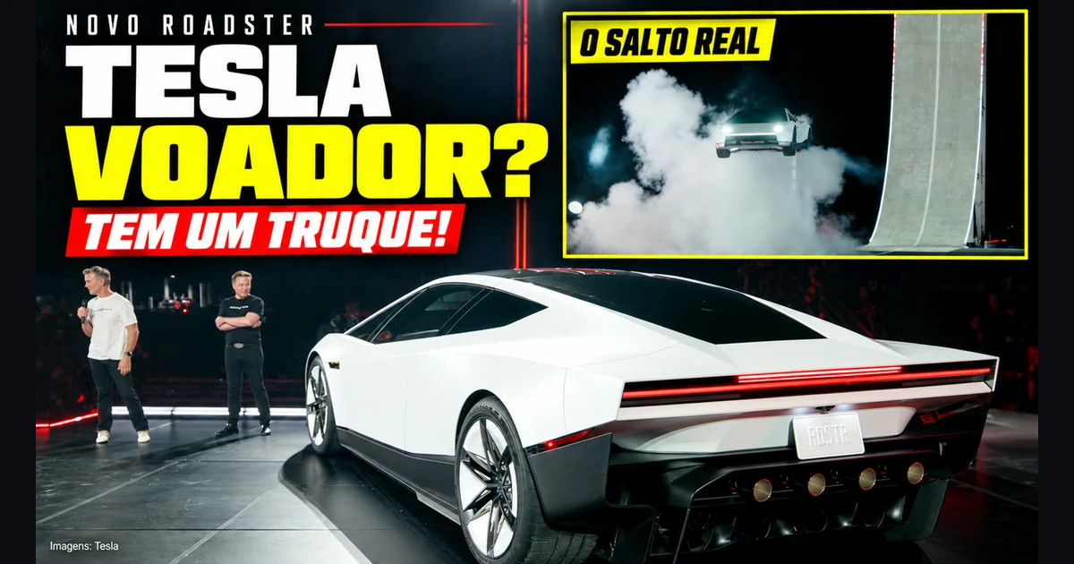 Tesla Roadster voador: como funcionam o salto e o kickflip